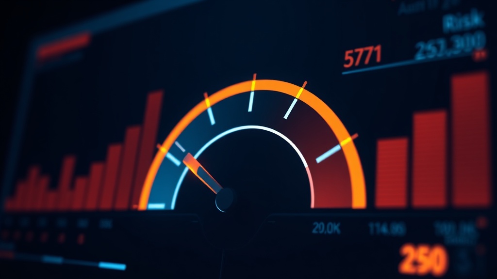 Enterprise risk assessment dashboard showing security monitoring indicators